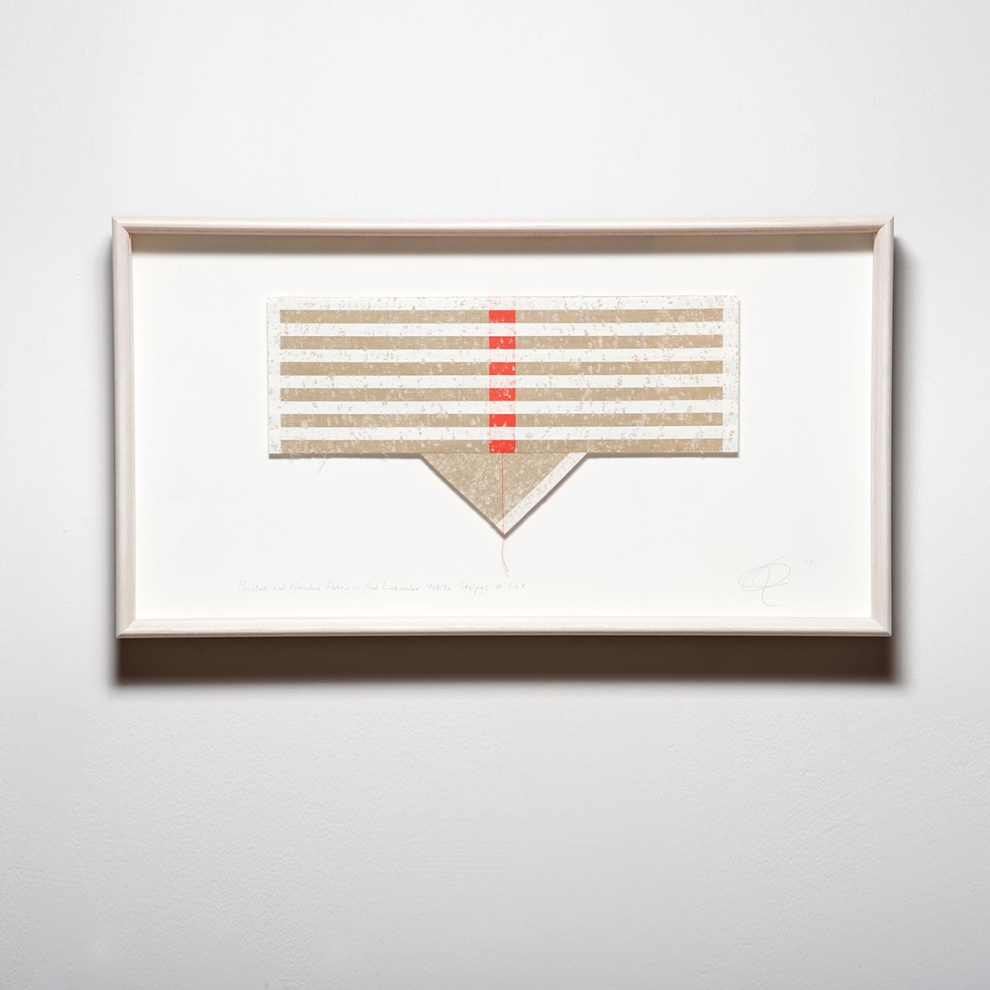 Chiyoko Tanaka, Red Line Under White Stripes #668, 2007