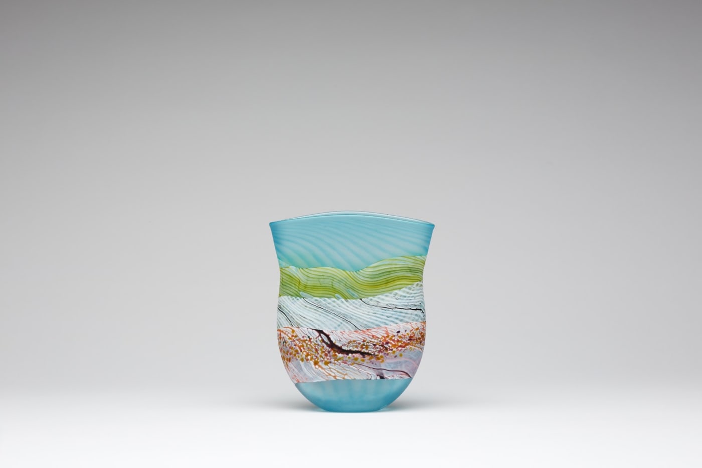 Thomas Petit, Seashore Flint Flat Vase - Small, 2023