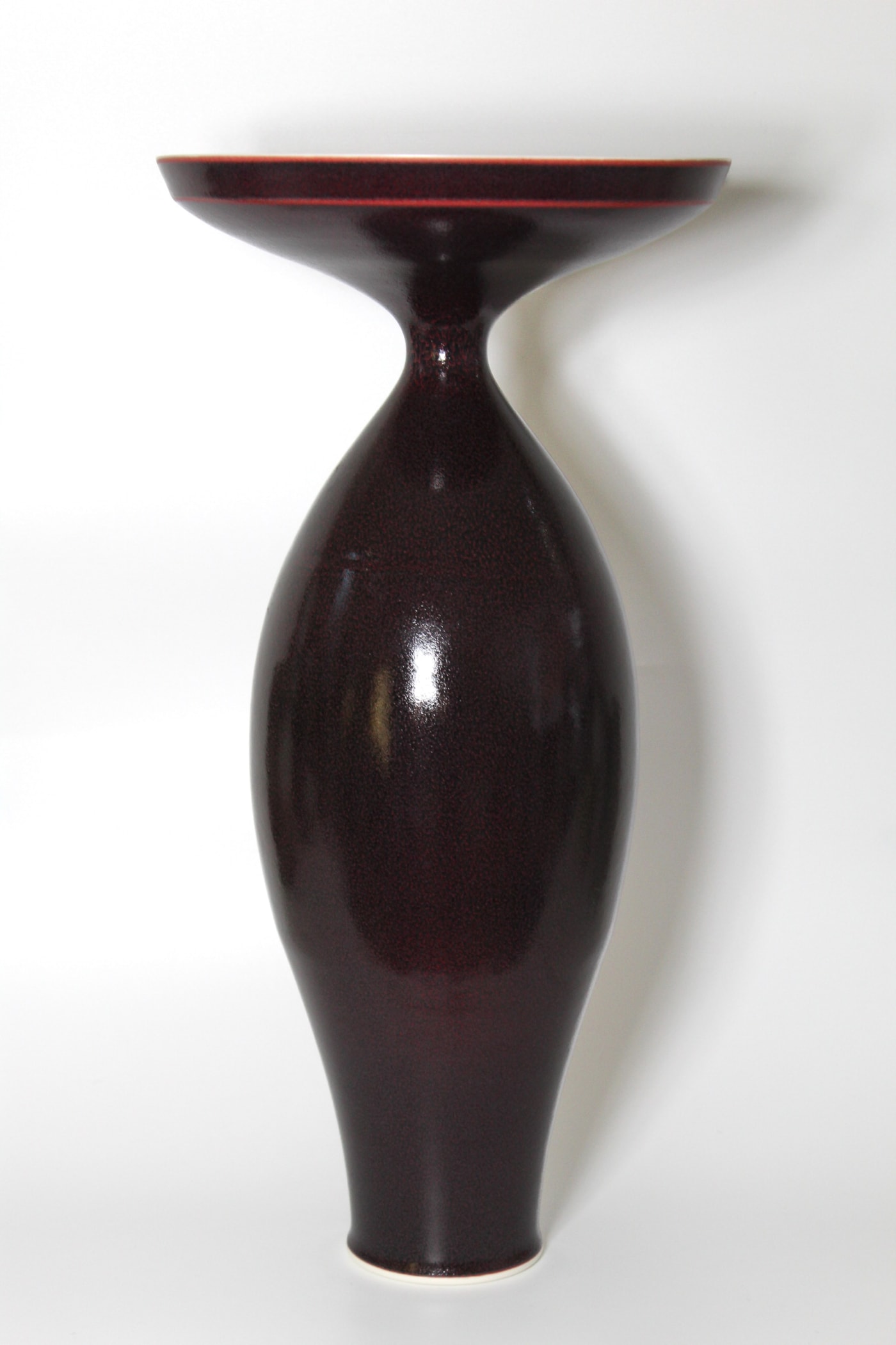 Anna Silverton, Burgundy Contrast Vase 14, 2024