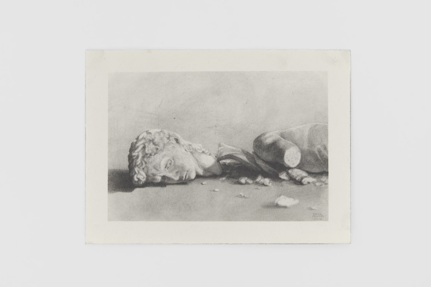 Frances Waite, broken David in Glendale, 2020
