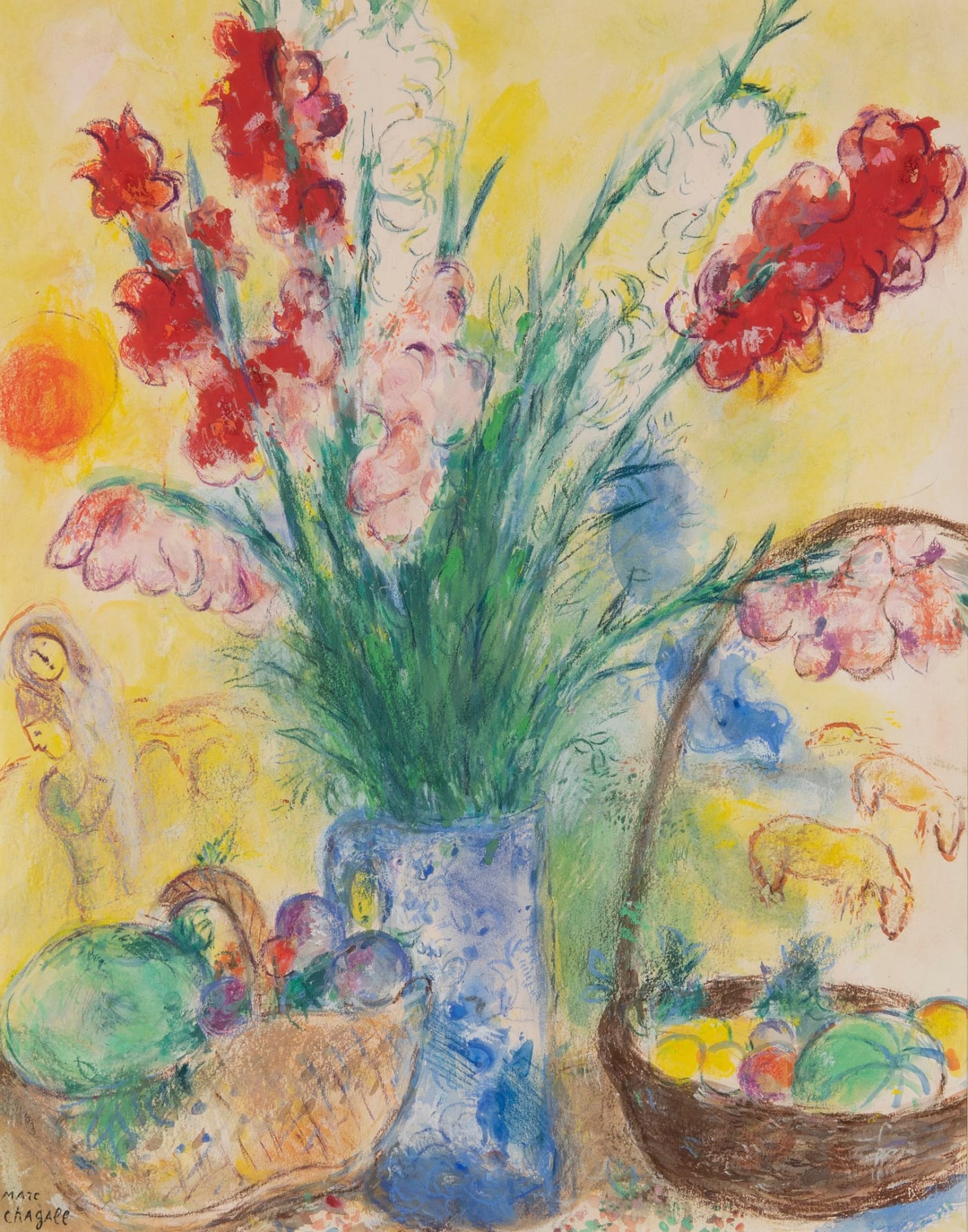 Marc Chagall, Les Glaïeuls, 1950