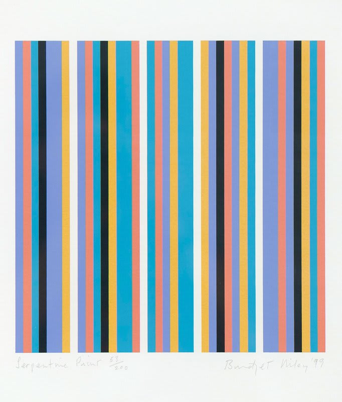 Bridget Riley, Serpentine Print, 1999