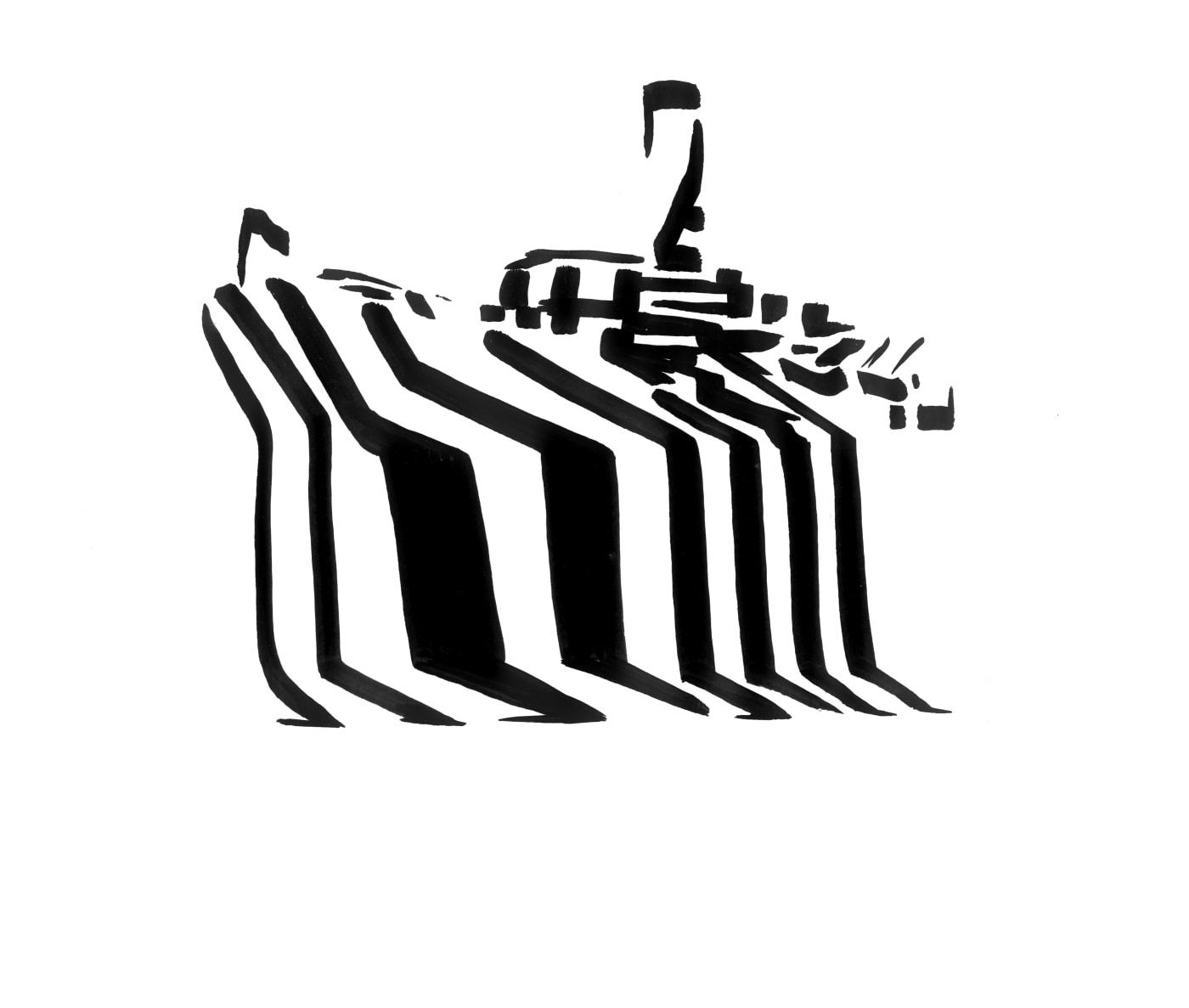 Darren Coffield, Ghost Ship [Study], 2019