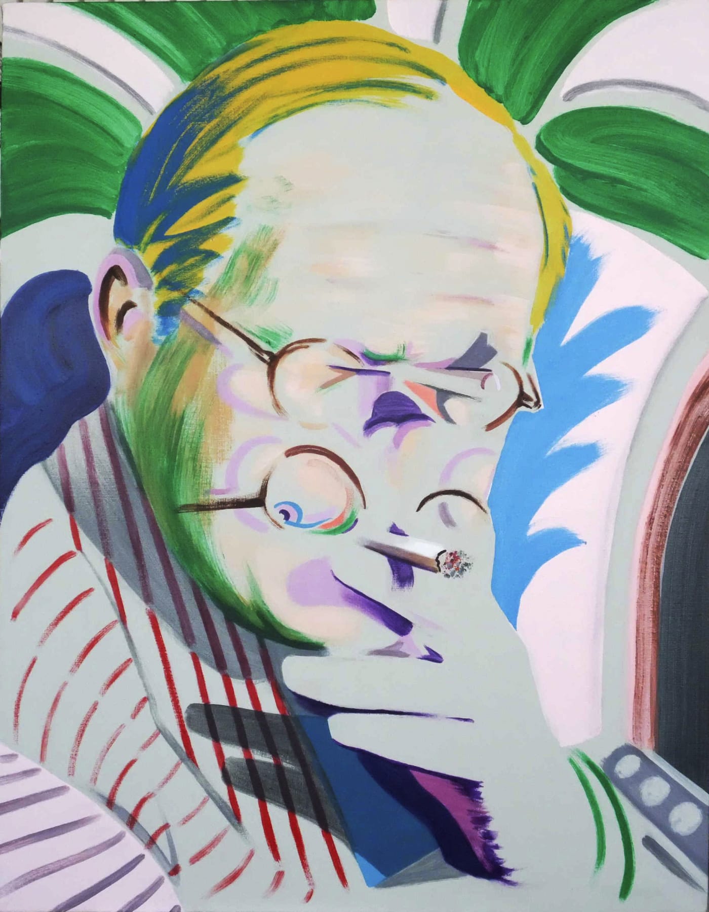 Darren Coffield, Hockney Takes a Breather II , 2012