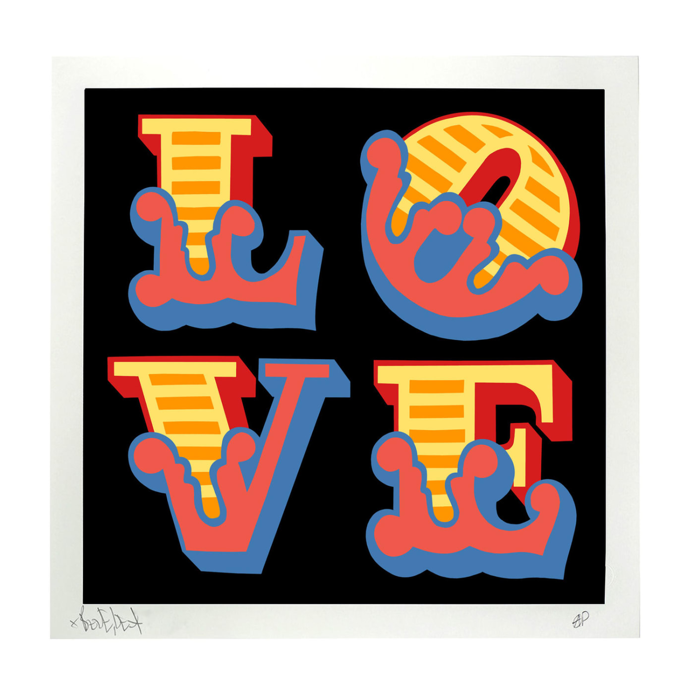 Ben Eine, Love, 2018