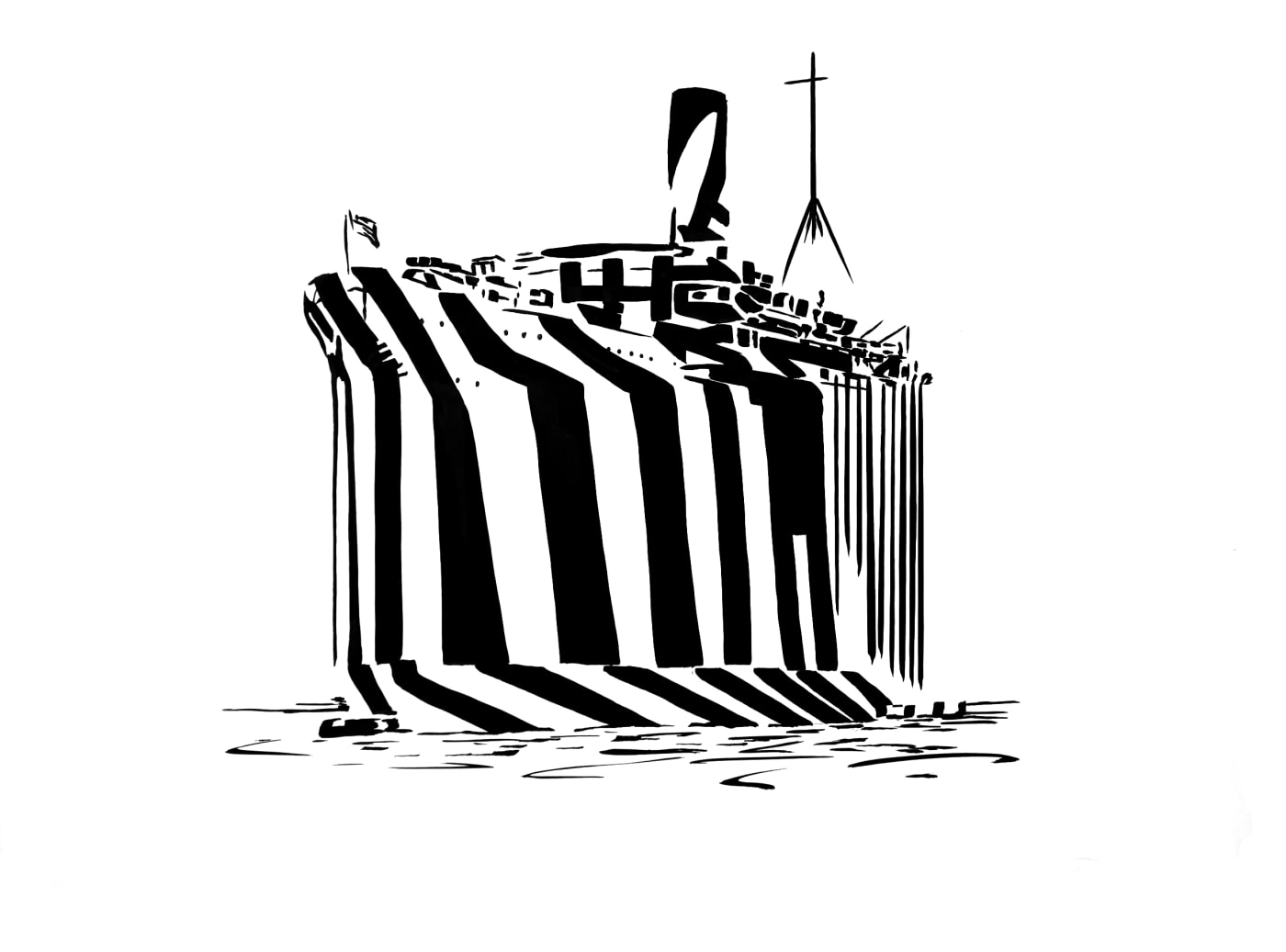 Darren Coffield, Ghost Ship, 2019