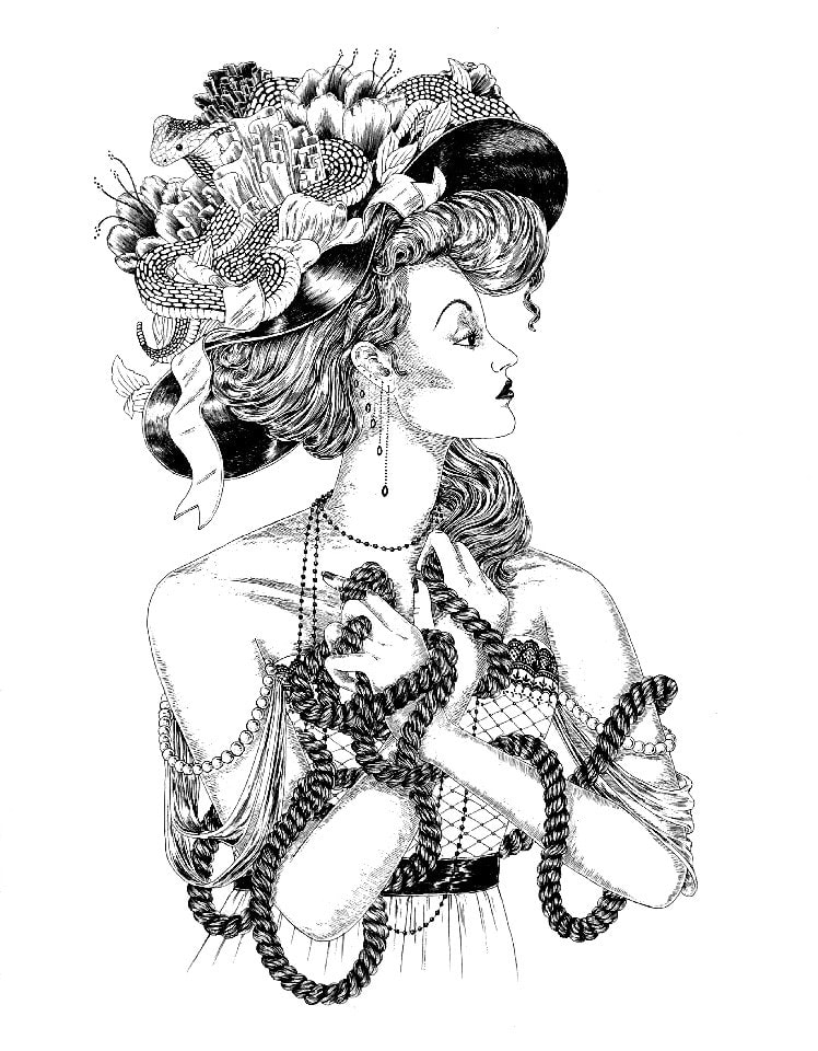 Laurène Boglio, Lady with a rope, 2020