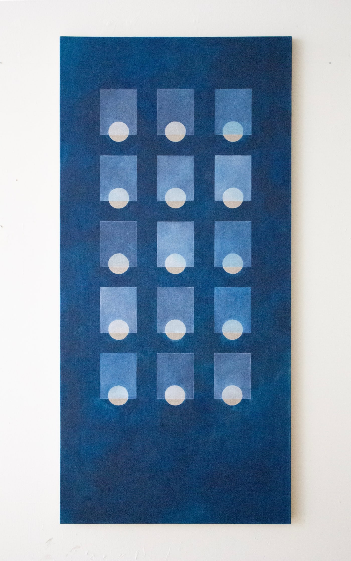 Carla Weeks, Winter Grid in Prussian Blue