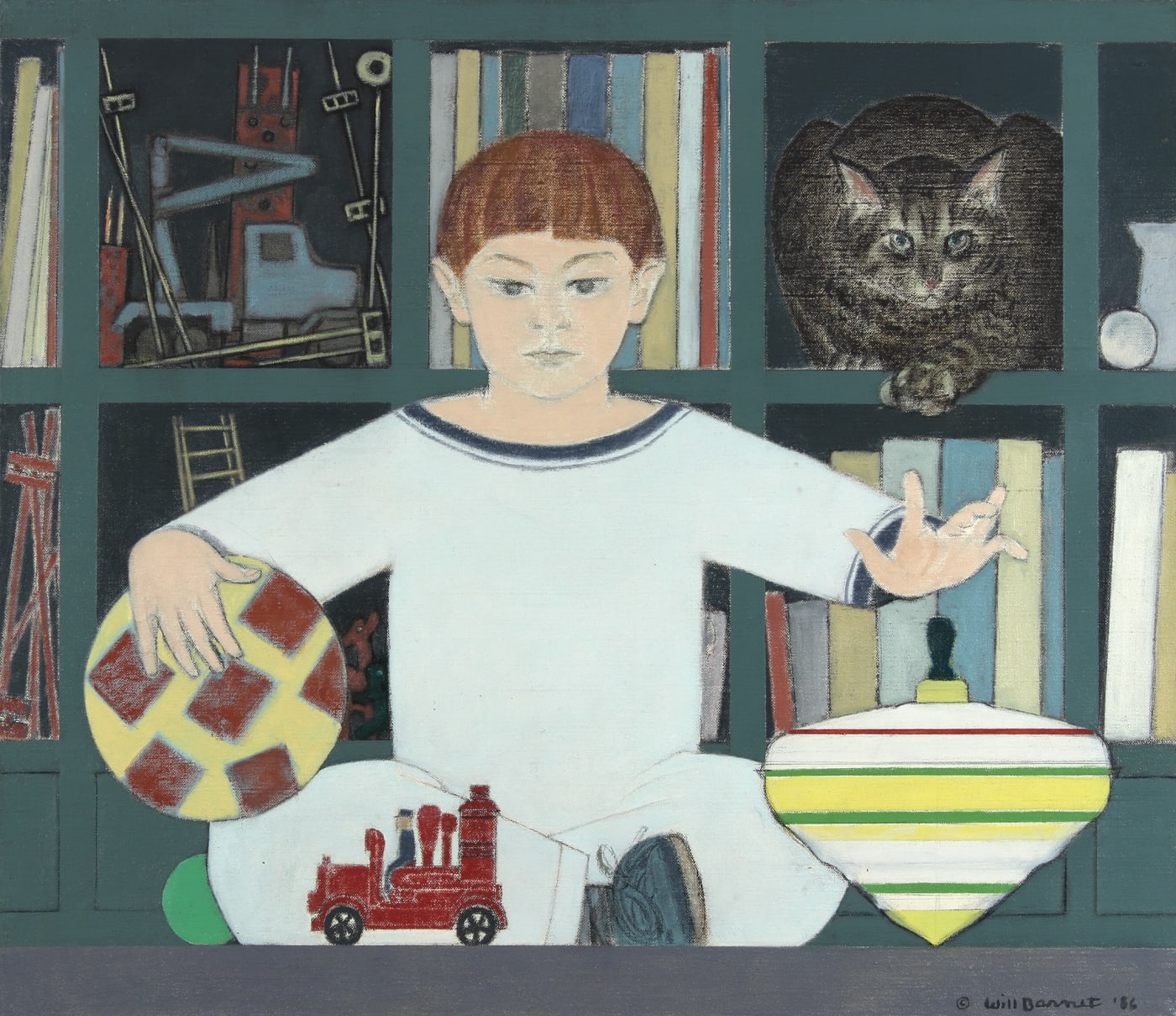 Will Barnet, White and Yellow Top , 1986