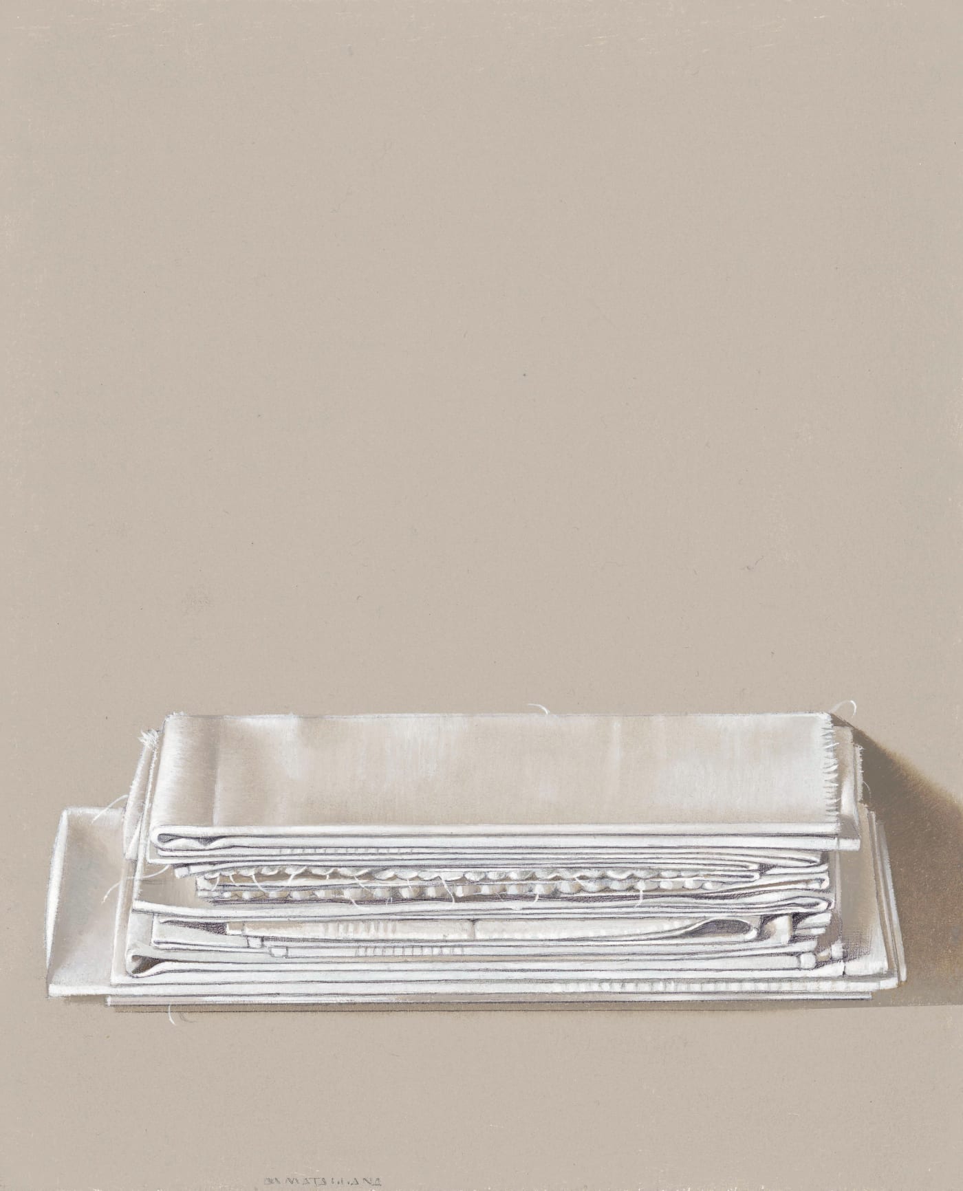 Antonio Matallana, Linge et mouchoirs allongés, 2024