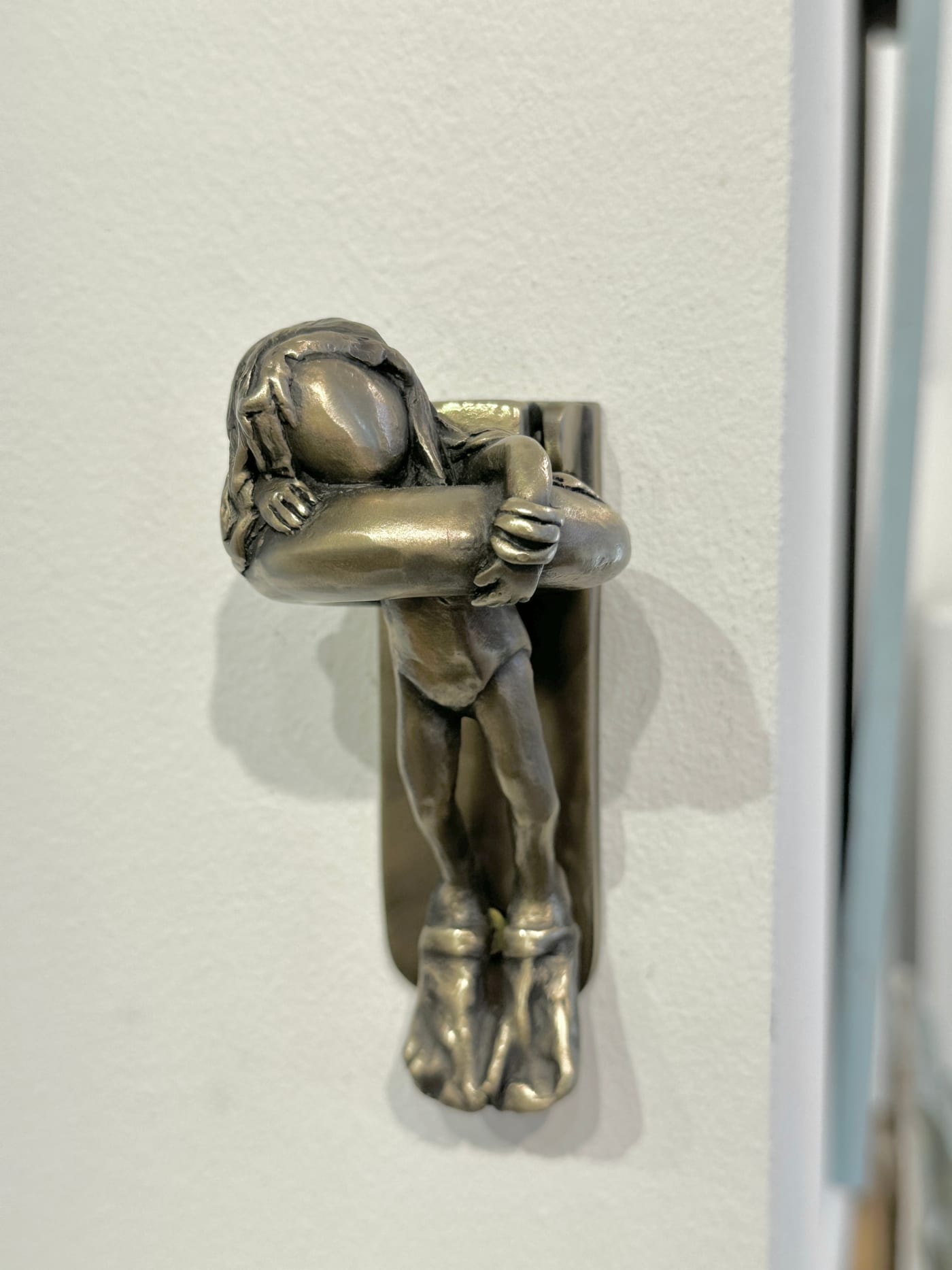 Goody B Wiseman, Swimmer, Door Knocker, 2023