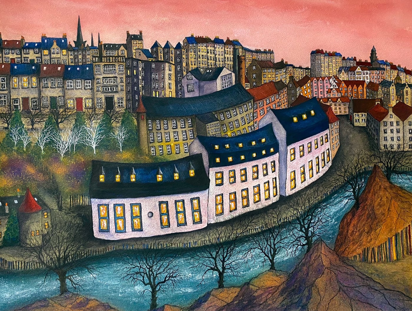 Clive Ramage, Dean Village (Sunset)
