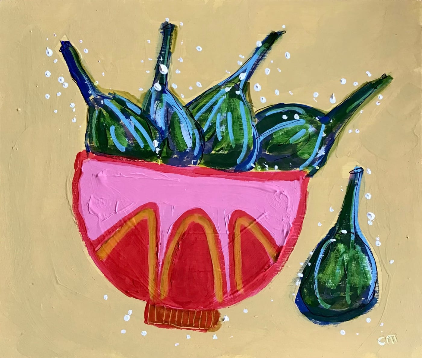 Claire MacLellan, Figs in Pink Bowl