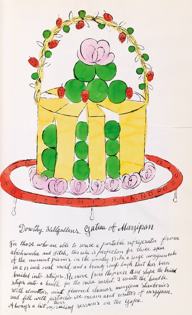 Andy Warhol, Dorothy Killgallens Gateau Of Marzipan F.S. IV 139A, from Wild Raspberries, 1959