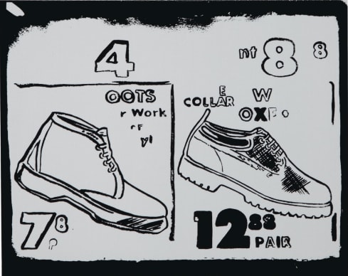 Andy Warhol, Working Boots Positive, 1985-86
