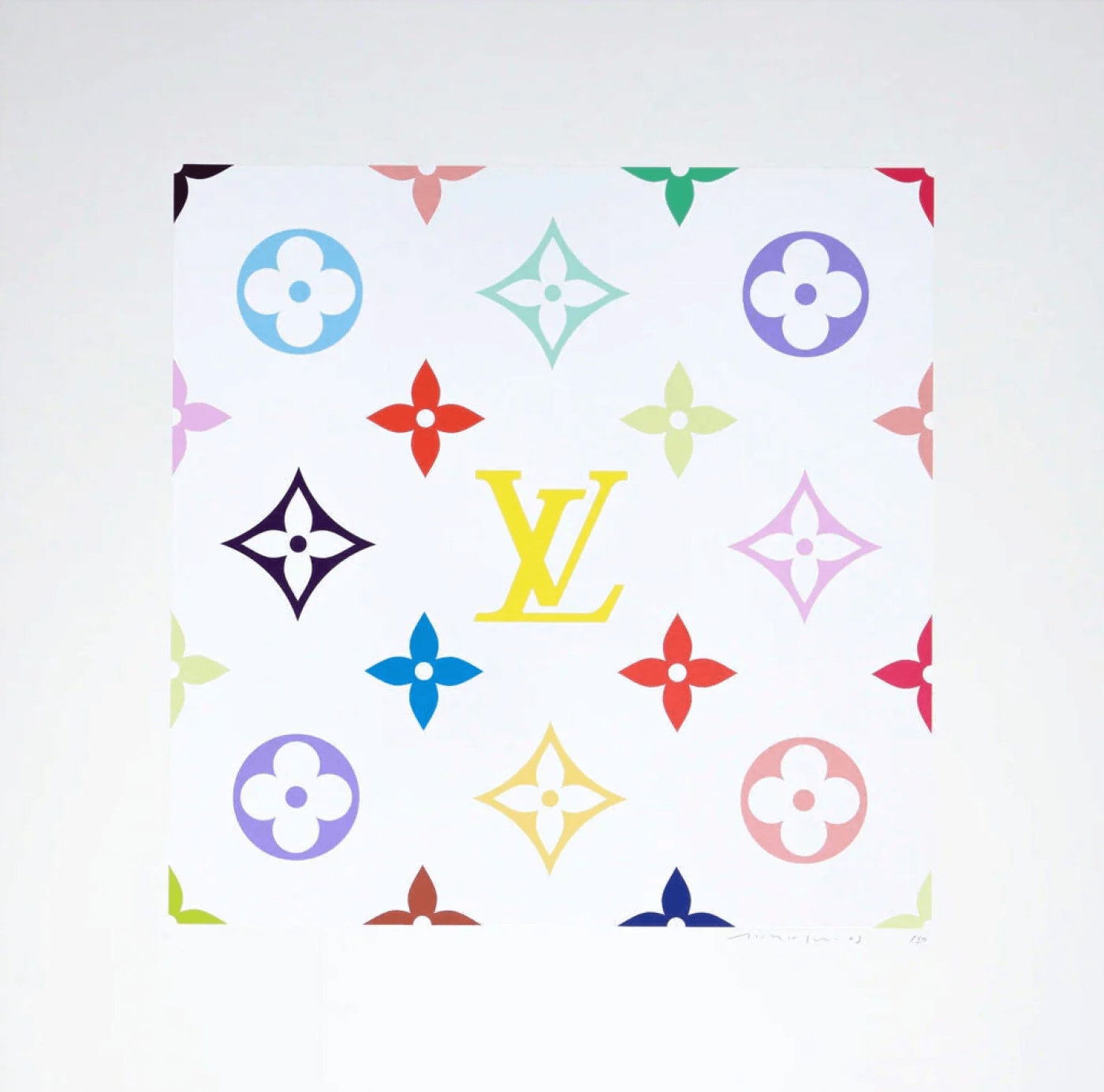 Takashi Murakami, Superflat Monogram (Lemon), 2003