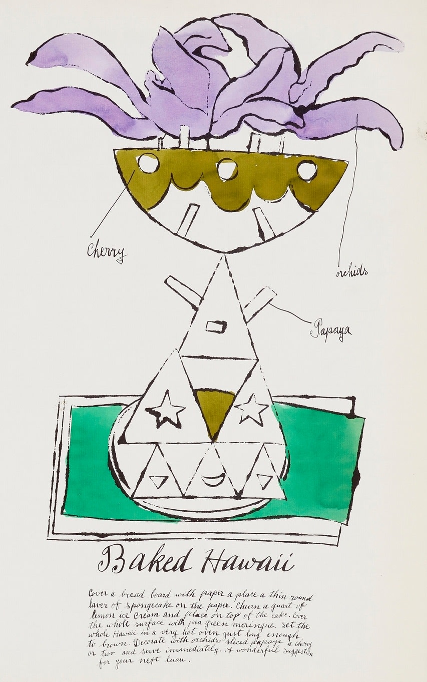 Andy Warhol, Baked Hawaii F.S. IV 137A, from Wild Raspberries, 1959