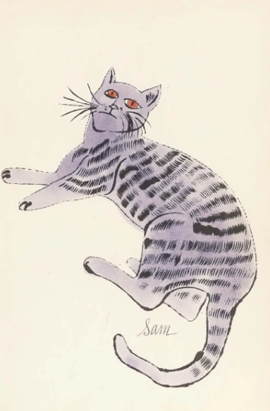 Andy Warhol, F.S. IV 52A, from 25 Cats Named Sam, ca . 1954