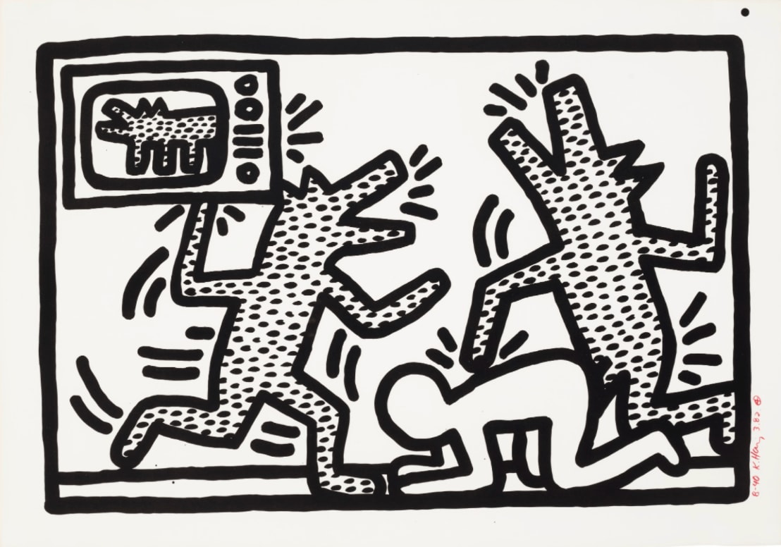 Keith Haring, Untitled III (Littmann PP. 20) , 1982