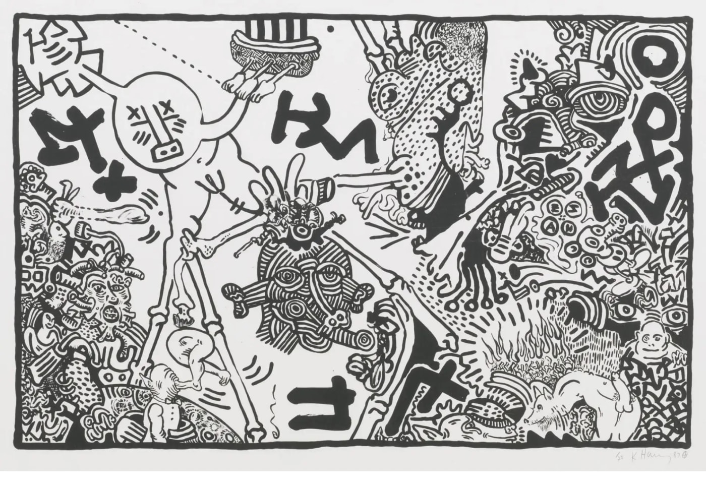 Keith Haring, Untitled (Littmann PP. 72), 1987
