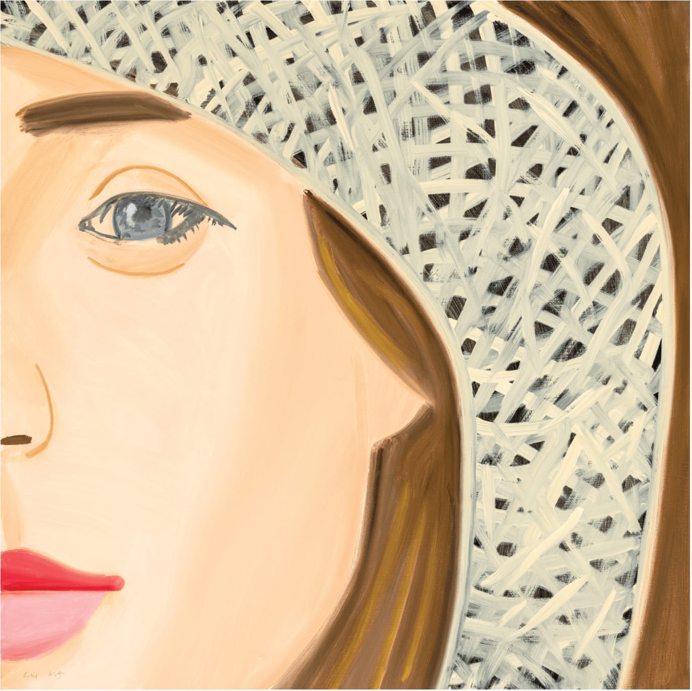Alex Katz, Straw Hat 1, 202