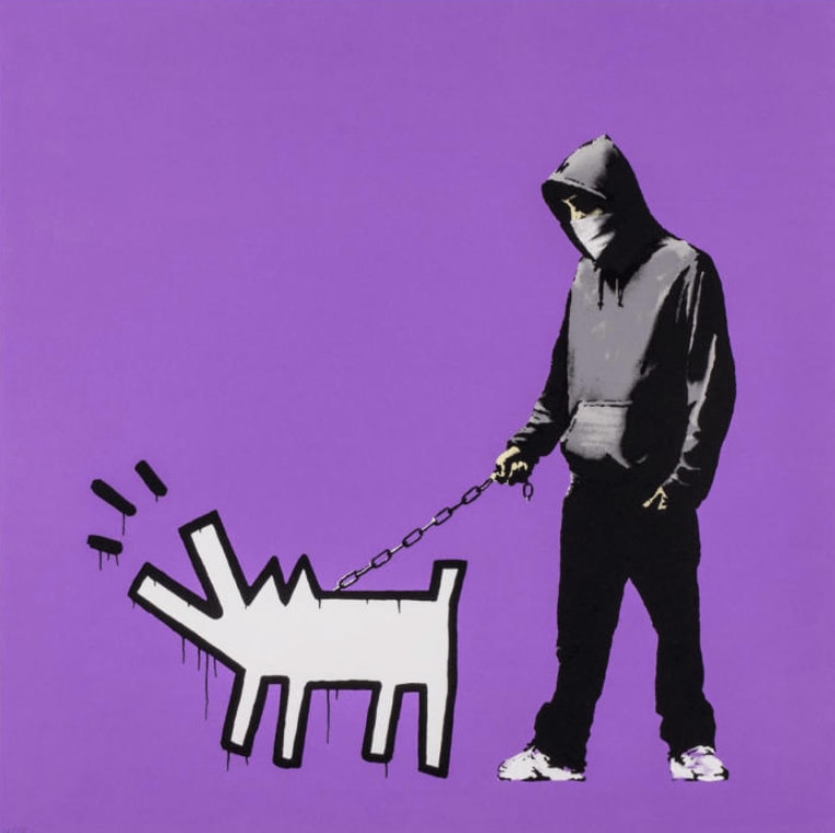 Banksy, Choose Your Weapon Bright Purple, 2010