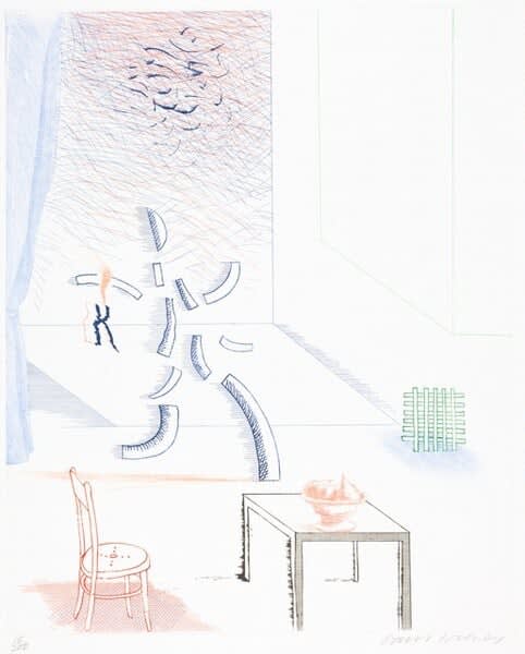 David Hockney, Tick It Tock It Turn It True, 1976-77