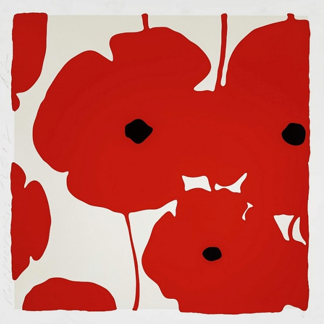 Donald Sultan, Red Poppies 2018, 2018