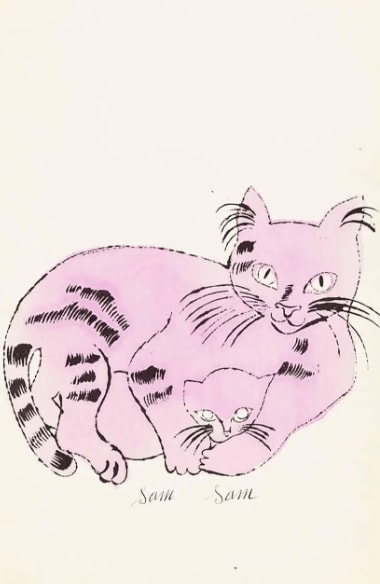 Andy Warhol, F.S. IV 62A, from 25 Cats Named Sam, ca . 1954