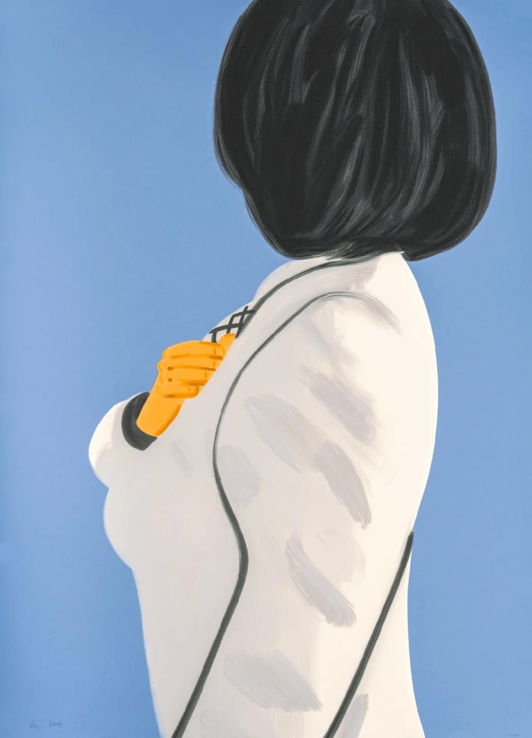 Alex Katz, Vivien In White Coat , 2021