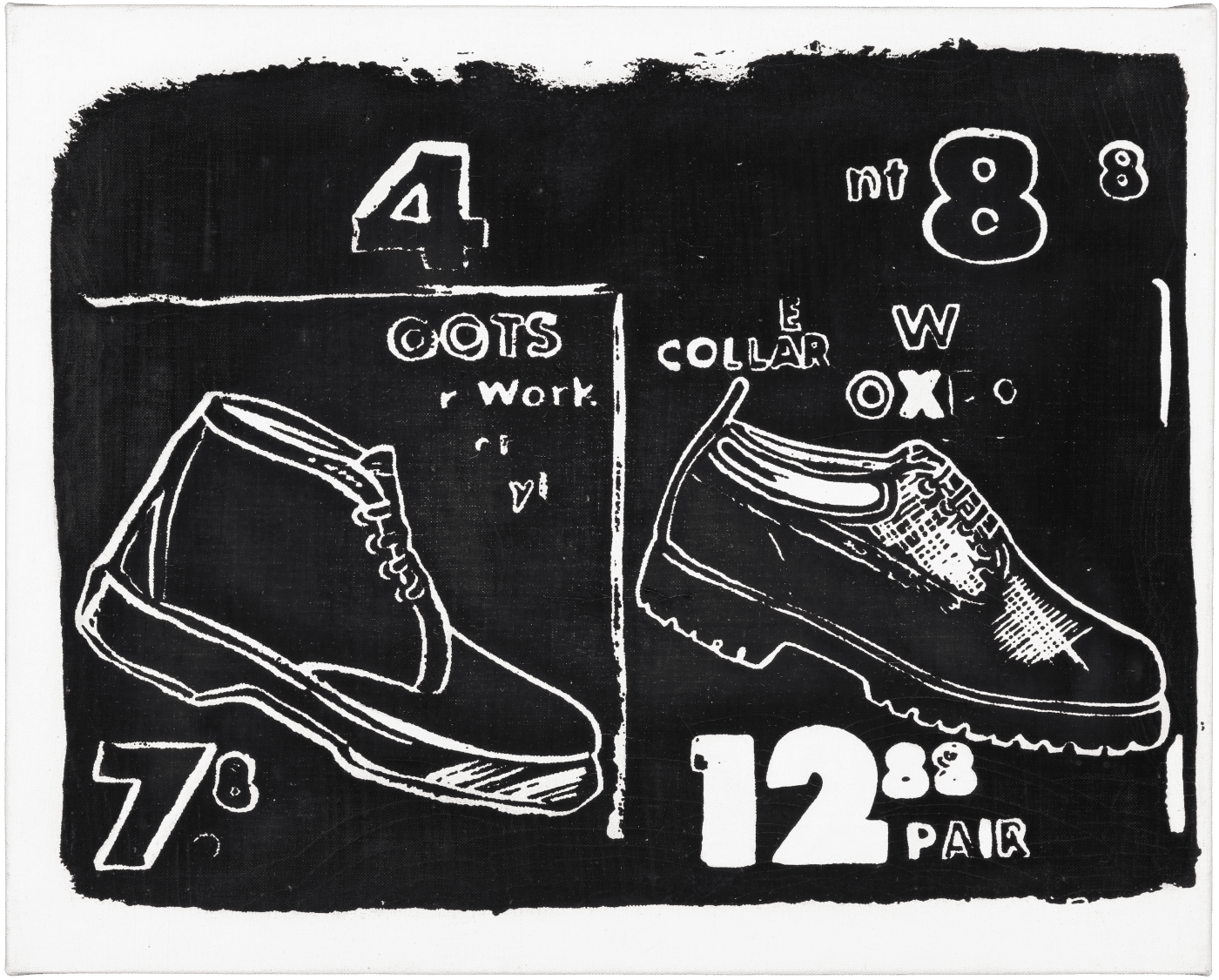 Andy Warhol, Working Boots Negative, 1985-86
