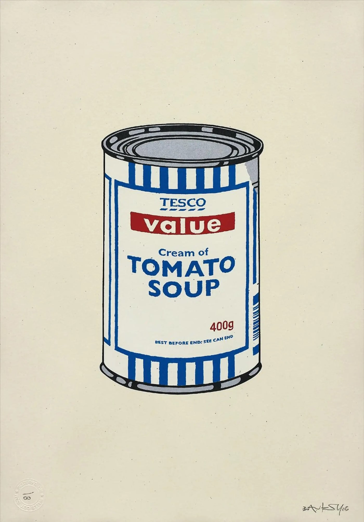 Banksy, Soup Can (Original) (Signed), 2005