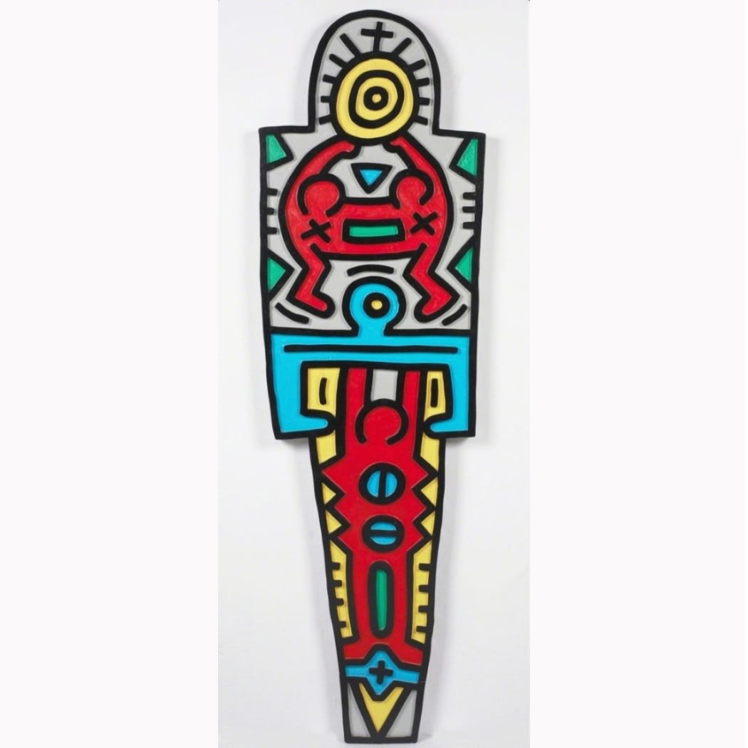 Keith Haring, Totem (Wood), 1988