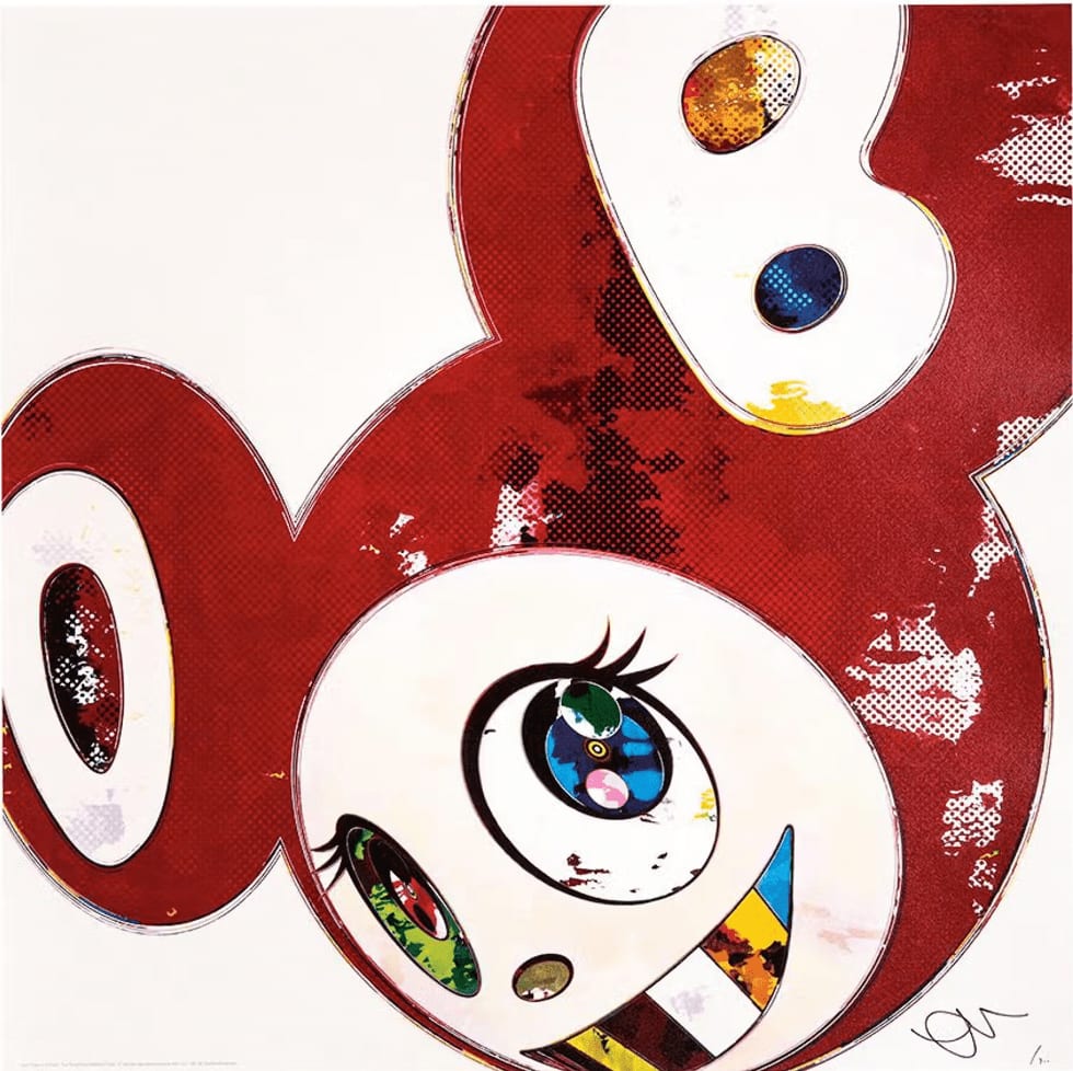 Takashi Murakami, And Then The Superflat Method (red), 2013