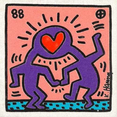 Keith Haring, Untitled (Wedding Invitation) (Littmann PP. 92), 1988