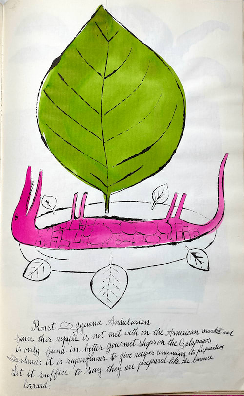 Andy Warhol, Roast Iguana Adulusion F.S. IV 136A, from Wild Raspberries, 1959