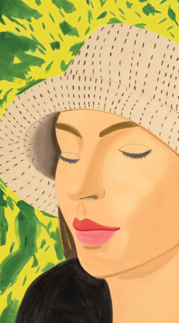 Alex Katz, Straw Hat 3, 2022