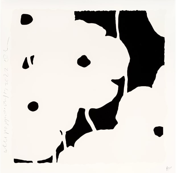 Donald Sultan, White Poppies, Aug 17, 2022