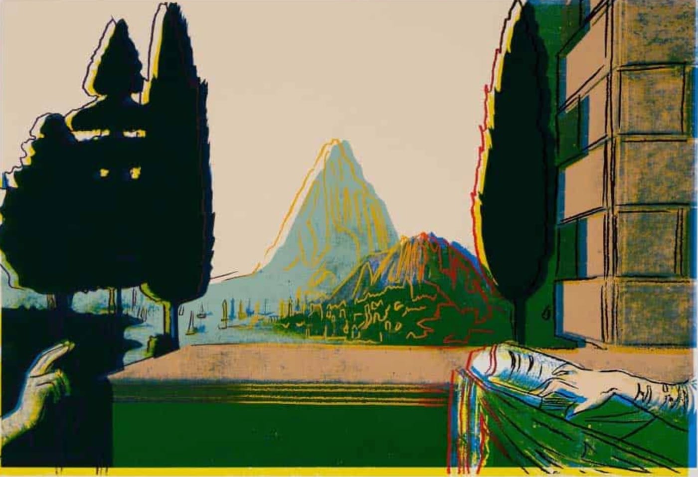 Andy Warhol, Details of Renaissance Paintings (Leonardo da Vinci, the Annunciation, 1472) (F.S. II 322), 1984
