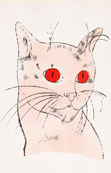 Andy Warhol, F.S. IV 63A, from 25 Cats Named Sam, ca . 1954