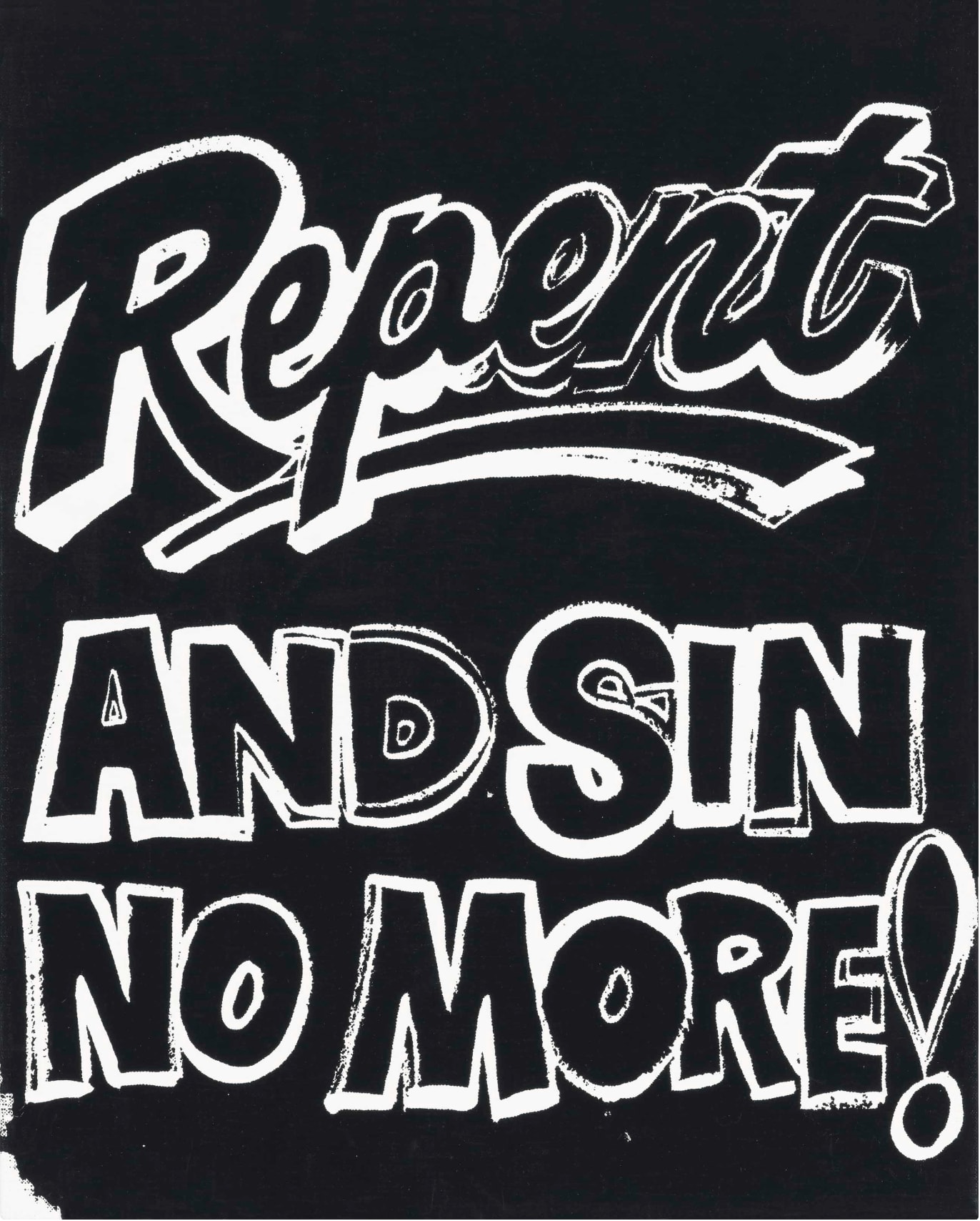Andy Warhol, Repent and Sin No More Negative, 1986-6