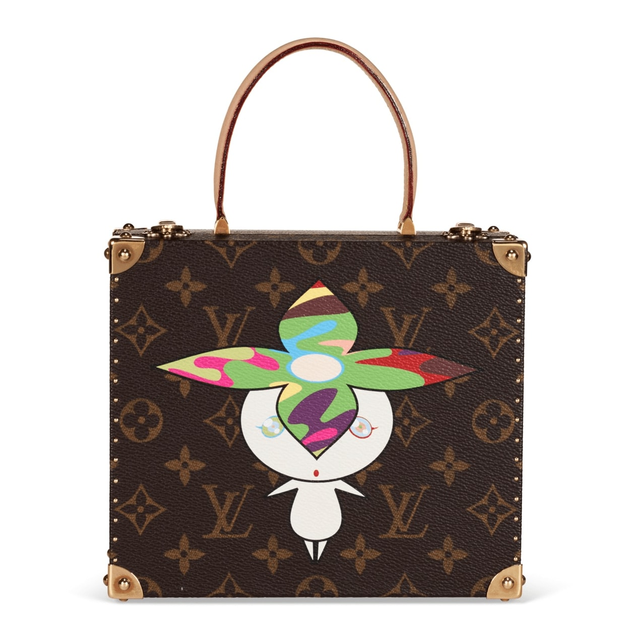Takashi Murakami, LIMITED EDITION CLASSIC MONOGRAM CANVAS FLOWER HEAD SUPERFLAT JEWELLERY BOX , 2003