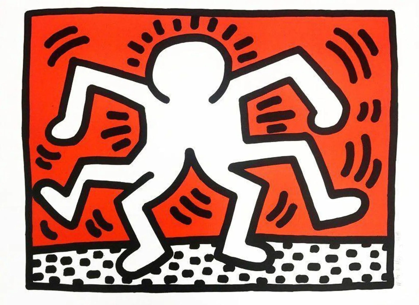 Keith Haring, Untitled (Doubleman) (Littmann PP. 62) , 1986
