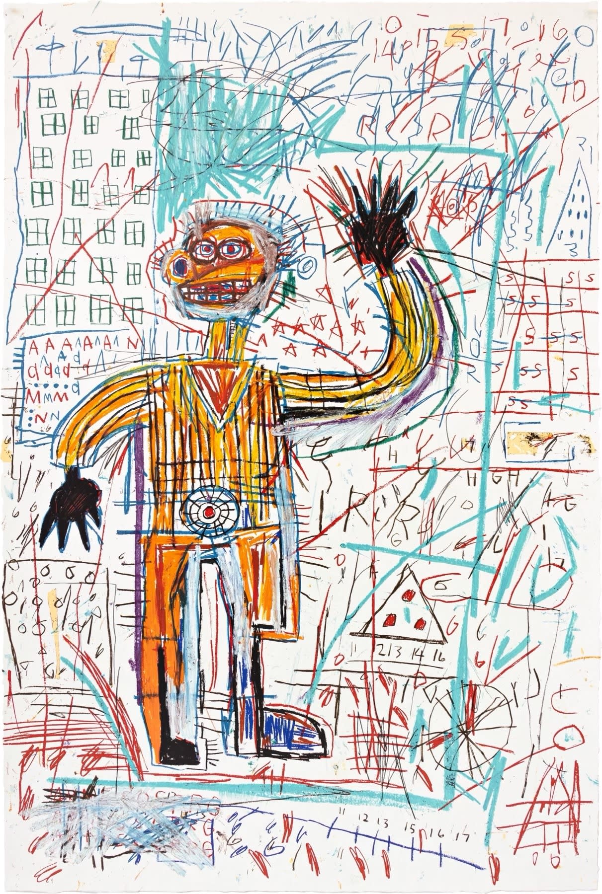 Jean-Michel Basquiat, Untitled 5, from The Figure Portfolio, 1982 - 2023