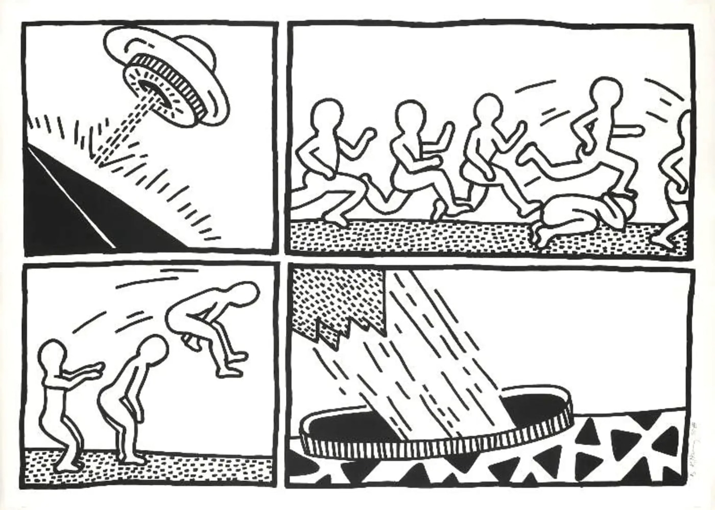 Keith Haring, Blueprint Drawing 3 (Littmann PP. 176) , 1990