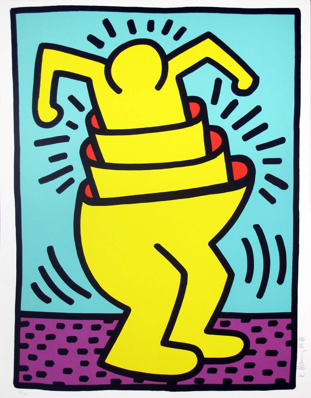 Keith Haring, Untitled (Cup Man) (Littmann PP. 116-117), 1989