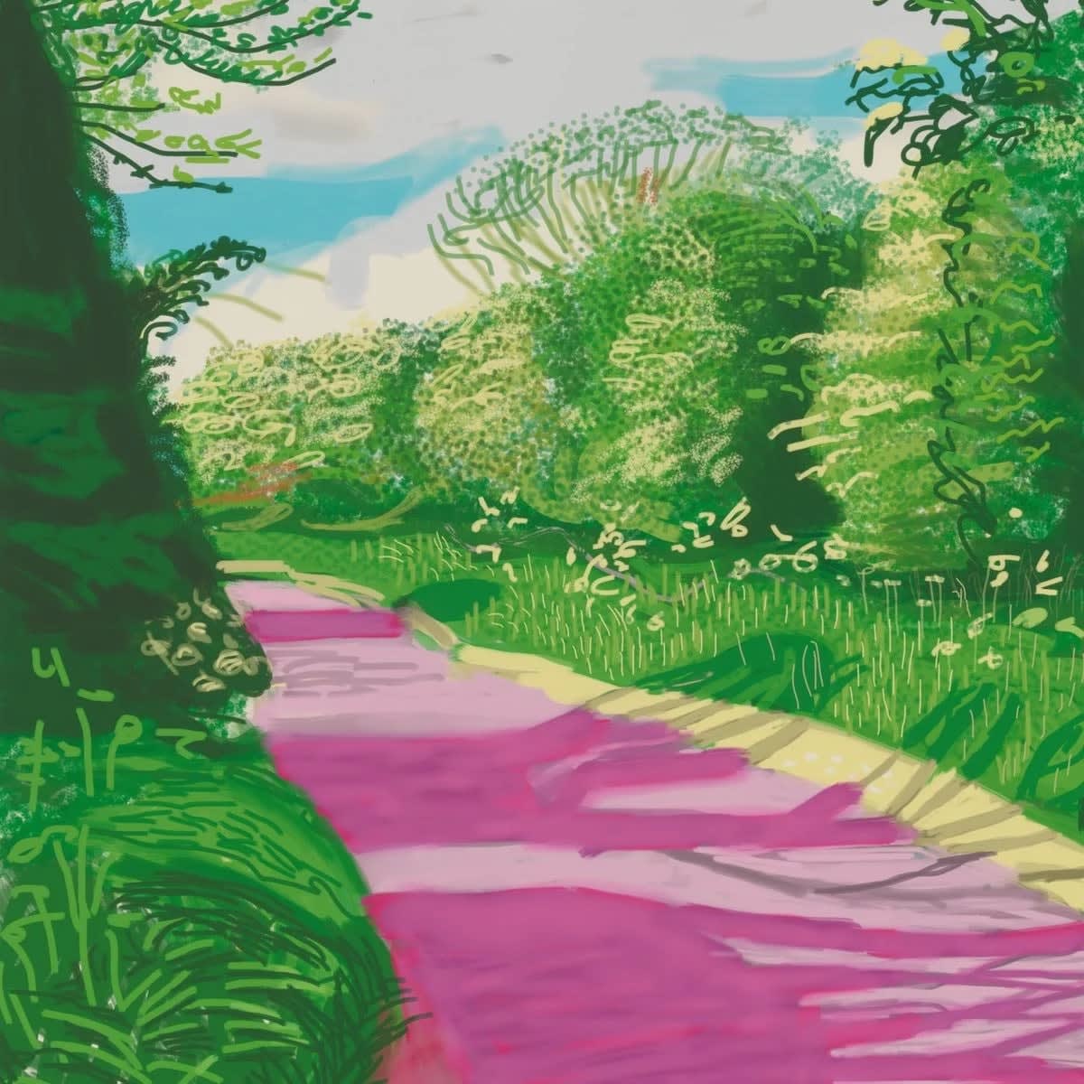 David Hockney, May 31 no. 2, The Arrival of Spring in Woldgate, East Yorkshire, 2011