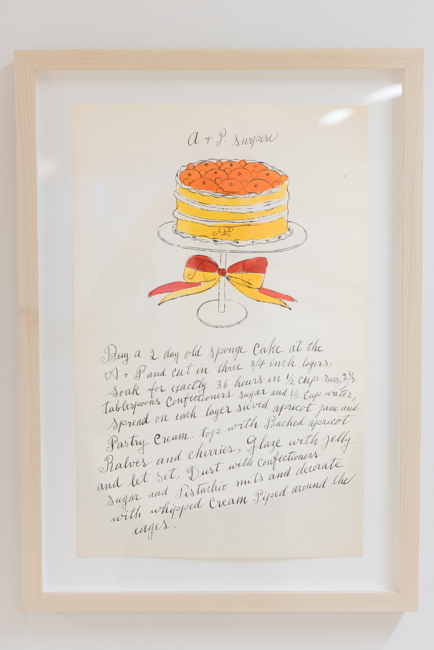 Andy Warhol, A + P . Surprise F.S. IV 127A, from Wild Raspberries, 1959