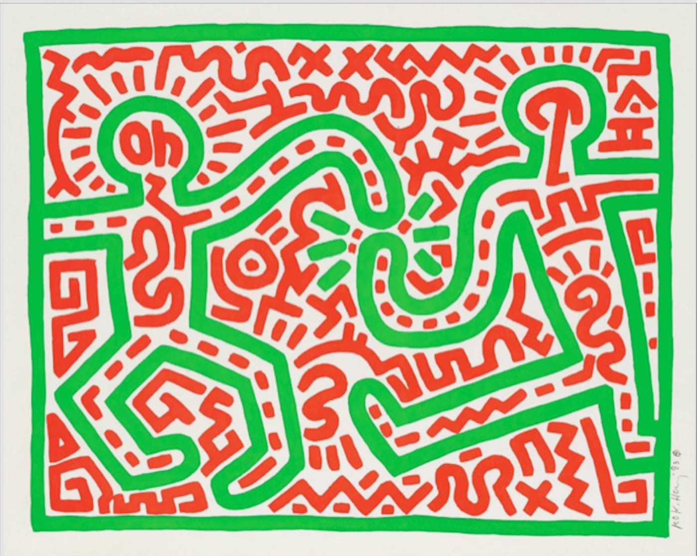 Keith Haring, Untitled (Littmann PP. 29), 1983