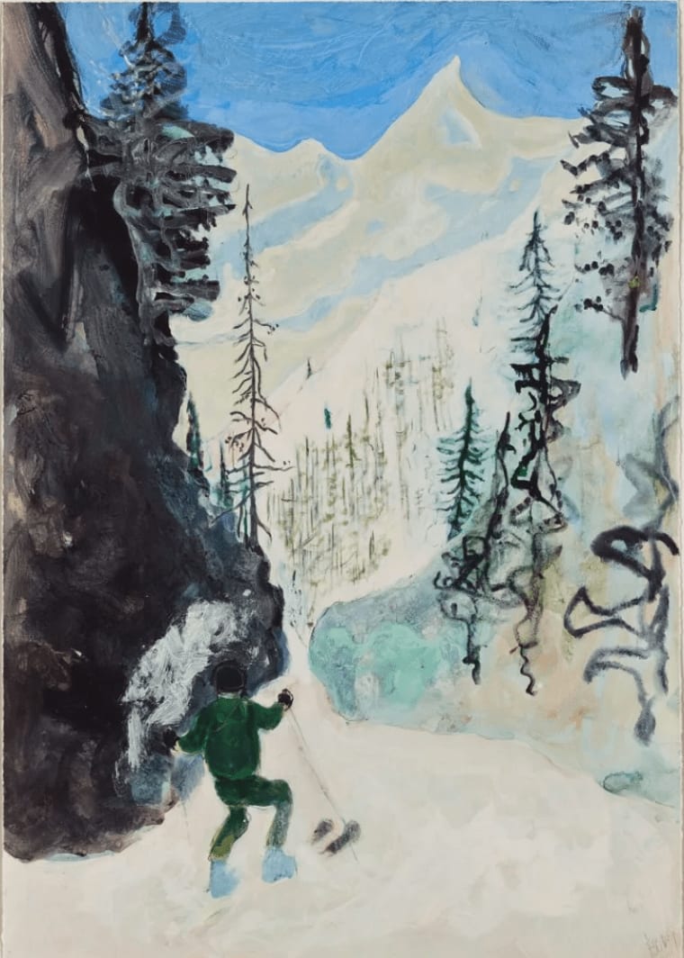 Peter Doig, D1-1 Couloir 1 (Zermatt), 2022